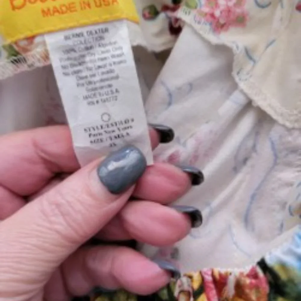 Bernie Dexter Paris dress in Serenity print rare unicorn 3x - Picture 8 of 9